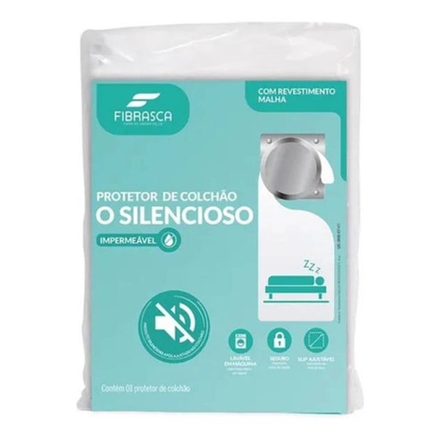 Protetor Silencioso Para Colchão Casal 190x140 Fibrasca